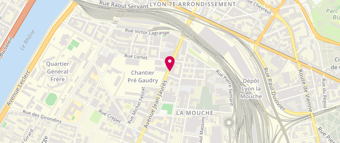 Plan de Boulangerie le Petit Lutin, 127 avenue Jean Jaurès, 69007 Lyon
