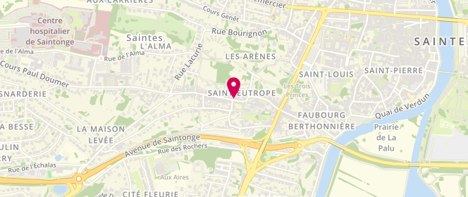 Plan de POMET Laurent, 76 Rue Saint-Eutrope, 17100 Saintes