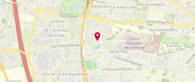 Plan de L'Atelier gourmand - Boulangerie-Pâtisserie artisanale, 1 Rue du Dr Armand Trousseau, 17100 Saintes