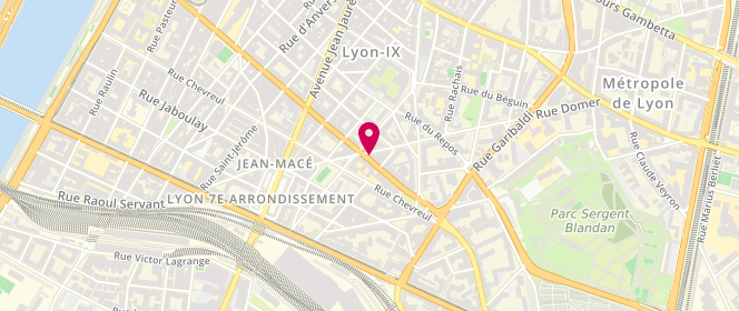 Plan de Fournil & Fourneaux, 21 Rue Marc Bloch, 69007 Lyon