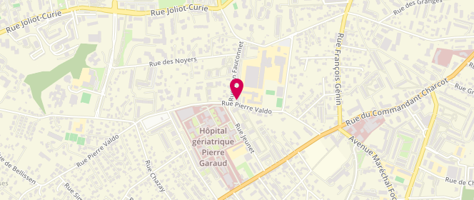 Plan de La Baguette Doree, 25 Rue Jean Fauconnet, 69005 Lyon
