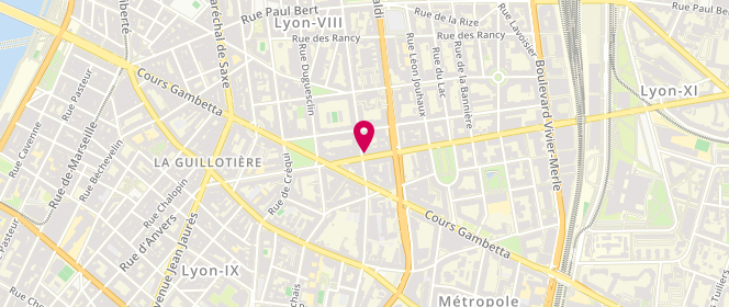Plan de Boulangerie Reymond, 33 avenue Félix Faure, 69003 Lyon