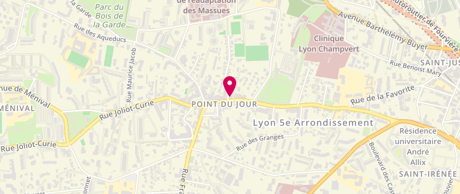 Plan de Boulangerie henri gay, 60 avenue du Point du Jour, 69005 Lyon