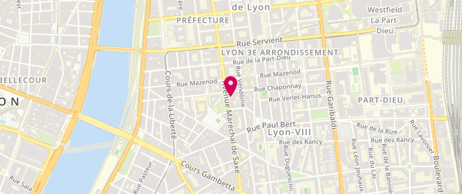 Plan de Le Moncey, 52 Rue Moncey, 69003 Lyon