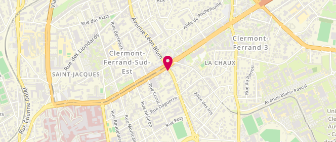 Plan de Le Rustic, 144 Bis avenue Léon Blum, 63000 Clermont-Ferrand