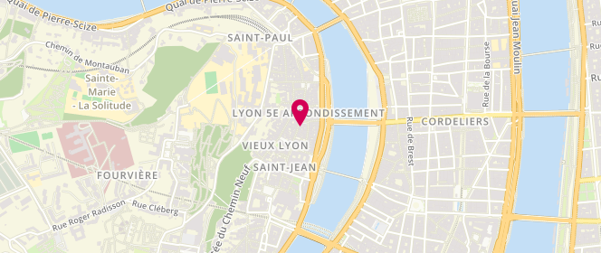 Plan de Saint Jean Délices, 19 Rue Saint-Jean, 69005 Lyon