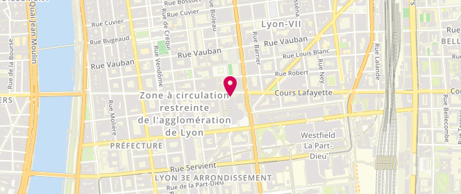Plan de Boulangerie Patisserie de la Halle, 102 Cr Lafayette F, 69003 Lyon