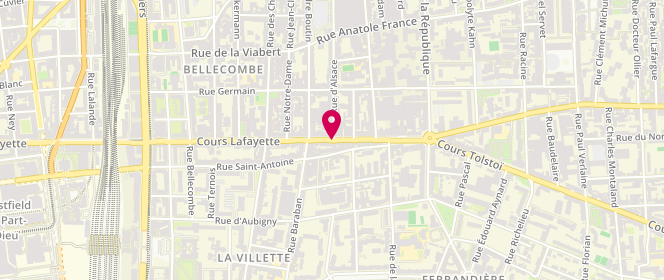 Plan de Le Boulanger du Village, 320 Cours Lafayette, 69003 Lyon