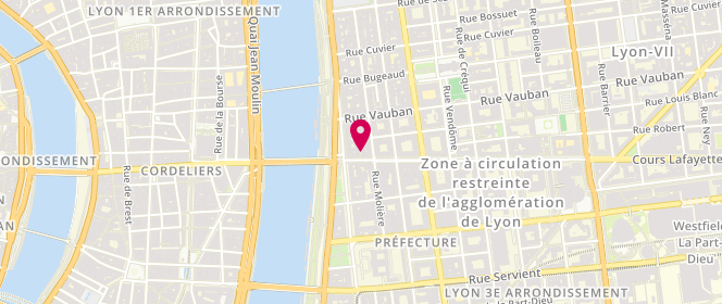 Plan de SAS Boulangerie Lafayette, 7 Cours Lafayette, 69006 Lyon