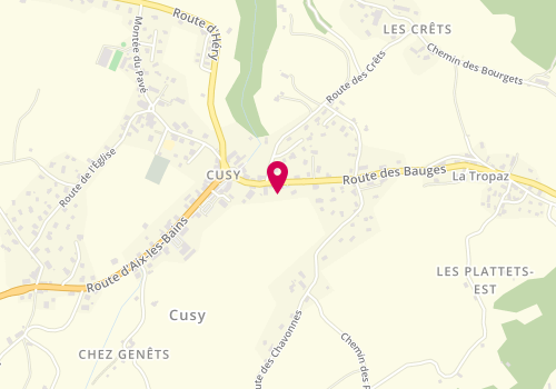 Plan de Paccard Claude - Boulangerie Patisserie, 183 Route des Bauges, 74540 Cusy
