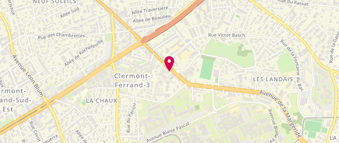 Plan de Crousti Pain, Boulevard Lafayette, 63000 Clermont-Ferrand
