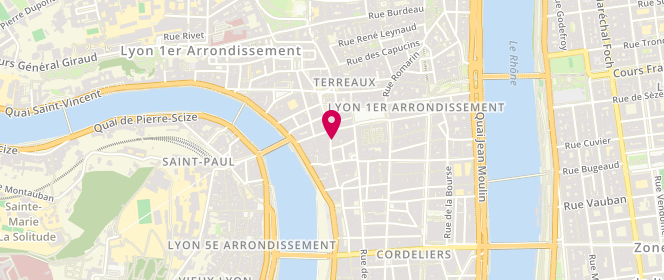 Plan de Au Pain des Traboules, 9 Rue Lanterne, 69001 Lyon