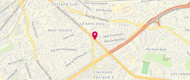 Plan de La Boulangerie de Jean, 146 Boulevard Lafayette, 63000 Clermont-Ferrand
