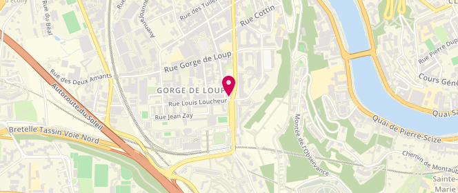 Plan de Boulangerie Pozzoli, 2 Rue Louis Loucheur, 69009 Lyon