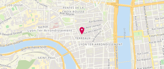Plan de Boulangerie Maison Jacquard, Rue des Capucins, 69001 Lyon