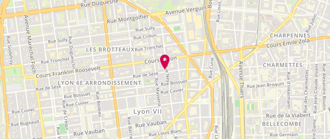 Plan de Les Gasteliers, 123 Rue de Sèze, 69006 Lyon