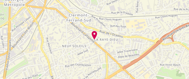 Plan de Mondière Galibert, 119 Bis Boulevard Lafayette, 63000 Clermont-Ferrand