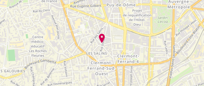 Plan de Fournil de Sébastien, 15 Rue Mont Mouchet, 63000 Clermont-Ferrand