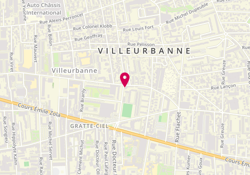 Plan de Boulangerie Pâtisserie JACQUIER, 180 Rue Francis de Pressensé, 69100 Villeurbanne