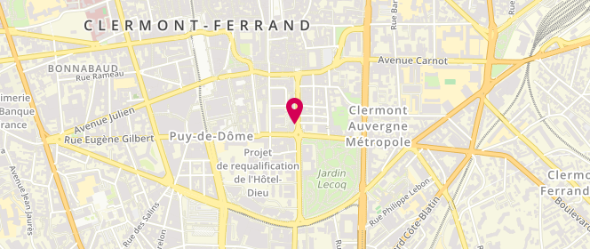 Plan de La Pyramide, 48 Rue Ballainvilliers, 63000 Clermont-Ferrand