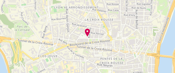 Plan de Boulangerie le Banquet, 1 Rue d'Isly, 69004 Lyon