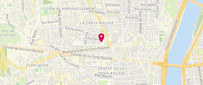 Plan de Le Boulanger de la Croix Rousse By, 2 Place Tapis, 69004 Lyon