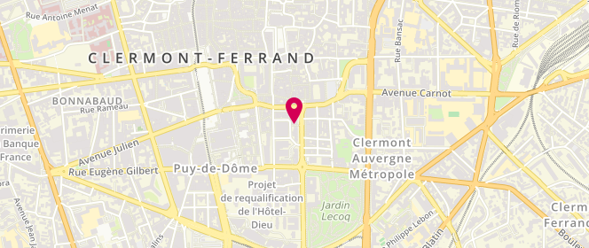 Plan de Le Fournil de Jean, 28 Rue Ballainvilliers, 63000 Clermont-Ferrand