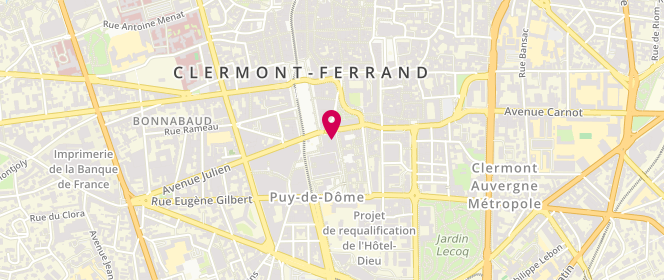 Plan de Paul, Centre Commercial Jaude
18 Rue d'Allagnat, 63000 Clermont-Ferrand