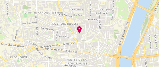 Plan de L'Atelier des Délices, 8 Rue Victor Fort, 69004 Lyon