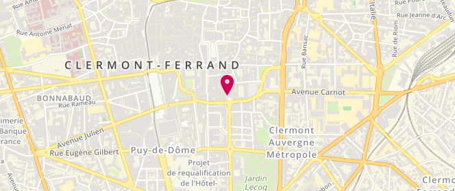 Plan de Fournil Saint Esprit, 1 Rue Ballainvilliers, 63000 Clermont-Ferrand