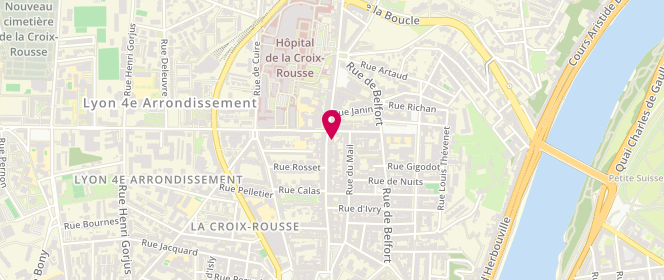 Plan de Fournil & Fourneaux, 56 grande Rue de la Croix-Rousse, 69004 Lyon