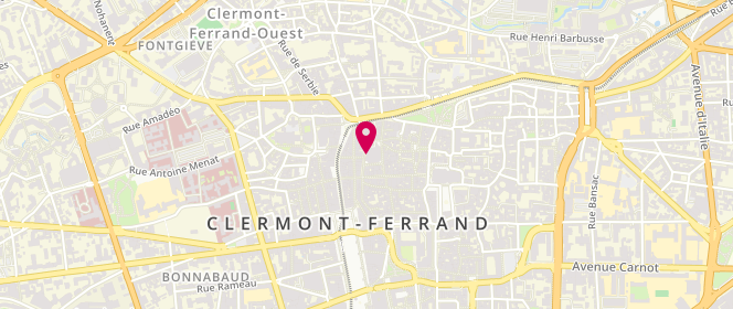 Plan de Atelier BON, pain vivant & gourmandises, Clermont-Ferrand, place Saint-Pierre, 63000 Clermont-Ferrand
