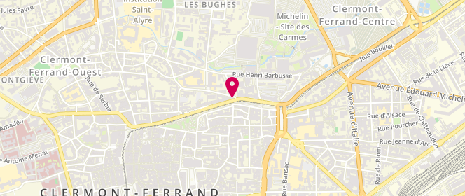 Plan de Boulangerie MJ.FRATELLI, 33 Rue Montlosier, 63000 Clermont-Ferrand