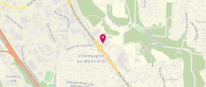 Plan de Boulangerie Ange, Rue du Pavé, Angle
Route Nationale 6, 69410 Champagne-au-Mont-d'Or