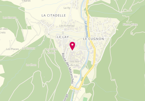 Plan de Le Fournil Cafe, 230 Chemin Hameaux du Lay, 74170 Les Contamines-Montjoie
