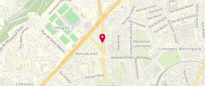 Plan de Boulangerie Patisserie Sainte Claire, 15 Rue de Bellac, 87100 Limoges