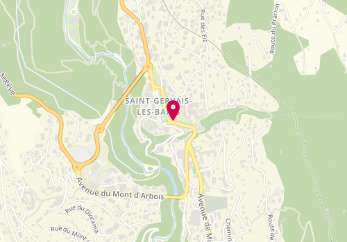 Plan de Le Mazot du Boulanger, 89 Avenue Mont d'Arbois, 74170 Saint-Gervais-les-Bains