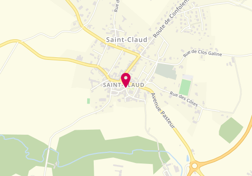 Plan de Banette, Place Sadi Carnot, 16450 Saint-Claud