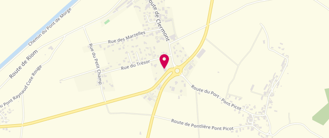 Plan de Boulangerie Billaud, 22 Route de Clermont, 63350 Maringues