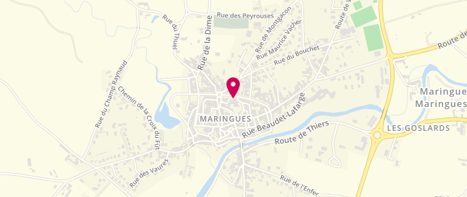 Plan de La Maie du Chery, 24 Boulevard du Chéry, 63350 Maringues