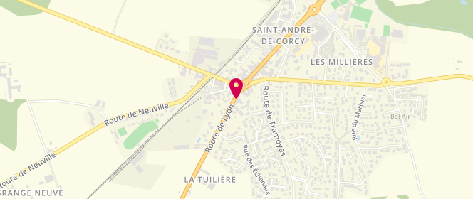 Plan de Boulangerie le Prieure, 49 Route de Lyon, 01390 Saint-André-de-Corcy