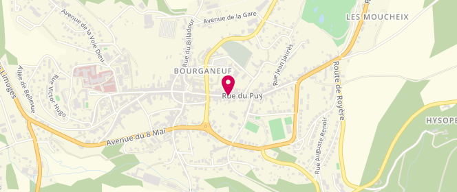 Plan de Cortes Serge, 59 Rue du Puy, 23400 Bourganeuf