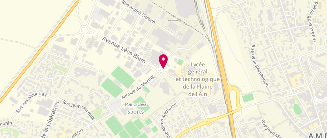 Plan de Boulangerie du Lycee, 476 avenue Léon Blum, 01500 Ambérieu-en-Bugey