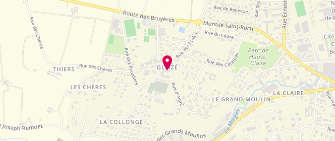 Plan de Boulangerie la Collonge, 6 place de la Mairie, 69400 Gleizé