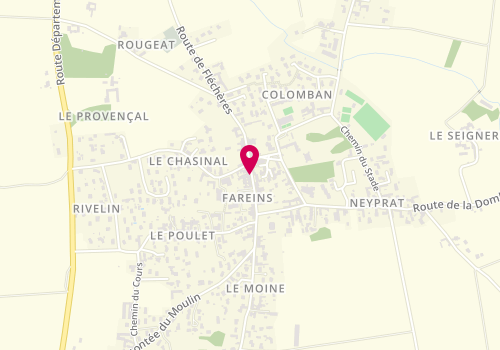 Plan de Le Louis Xvi, 251 Route de Flecheres, 01480 Fareins