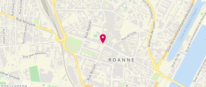 Plan de Pralus la Boulangerie, 2 Rue Alsace Lorraine, 42300 Roanne