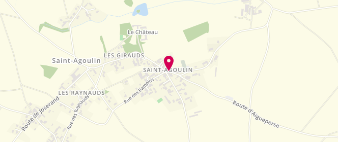 Plan de Boulangerie - GONCALVES Antonio, place de l'Église, 63260 Saint-Agoulin