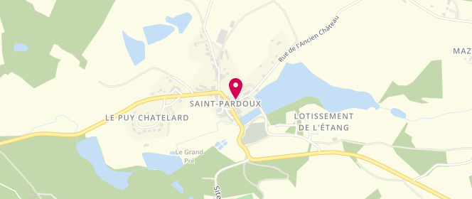 Plan de Boulangerie-pâtisserie du Lac, 3 Rue de l'Ancien Chateau, 87250 Saint-Pardoux-le-Lac