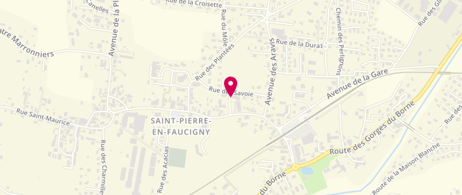 Plan de Le Fournil des Gourmands, 94 Place des Pleiades, 74800 Saint-Pierre-en-Faucigny