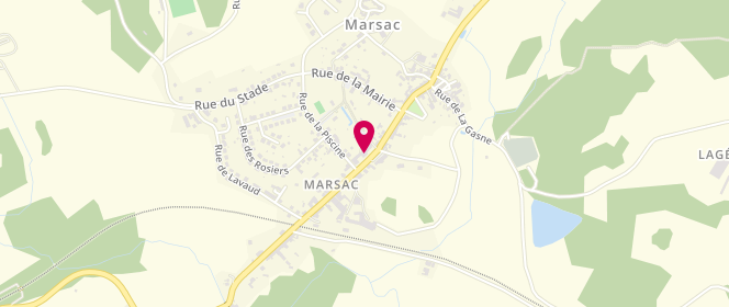 Plan de Baguette et Tartelette, 33 avenue du Limousin, 23210 Marsac